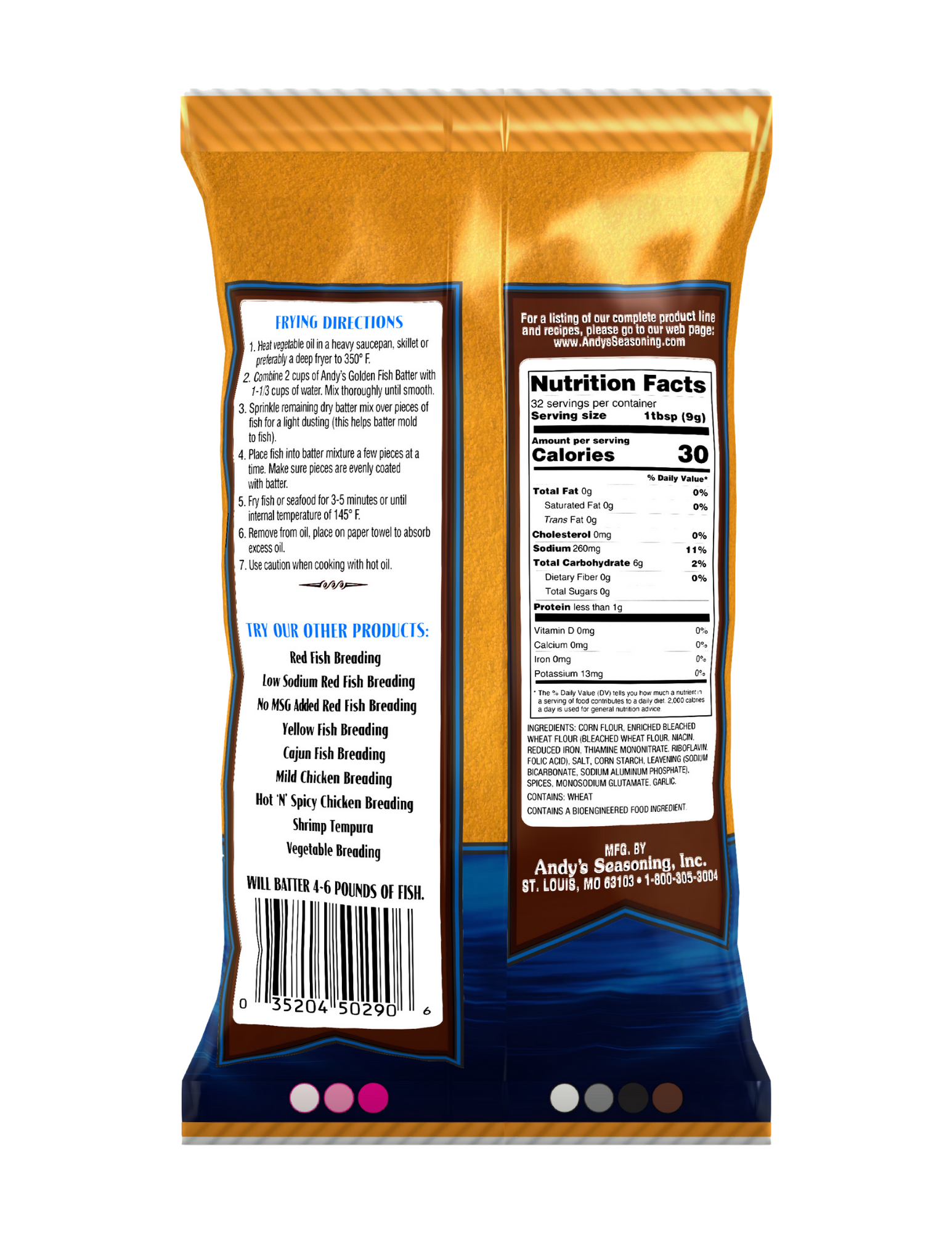 Andy's Golden Fish Batter Back